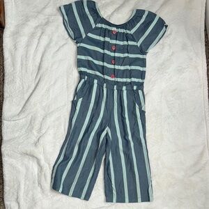 Matilda Jane Blue Striped Kids Romper
